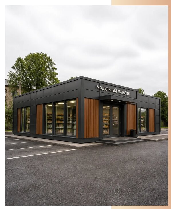 Модульные магазины под ключ в Новочеркасске по цене от 358190 р. | БытовкаПрофи-Нвч